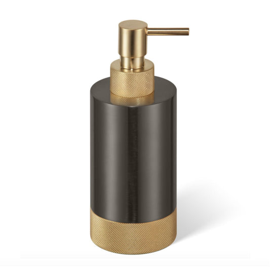 Luxury Bathroom Matt Gold & Dark Bronze Liquid Soap Dispenser - |VESIMI Design|