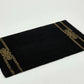 Luxury Black and Gold SPENCER bath rug - |VESIMI Design|