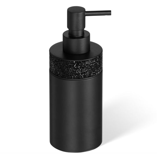 Luxury Black Matt Swarowski® Crystal Soap Dispenser - |VESIMI Design|