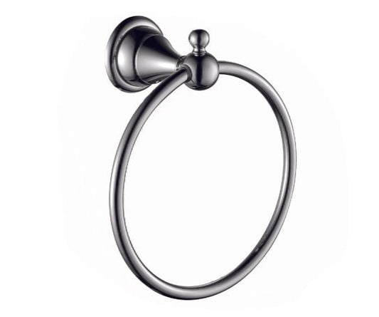 Luxury Brass Sole Chrome Towel Ring Holder - |VESIMI Design| Luxury and Rustic bathrooms online