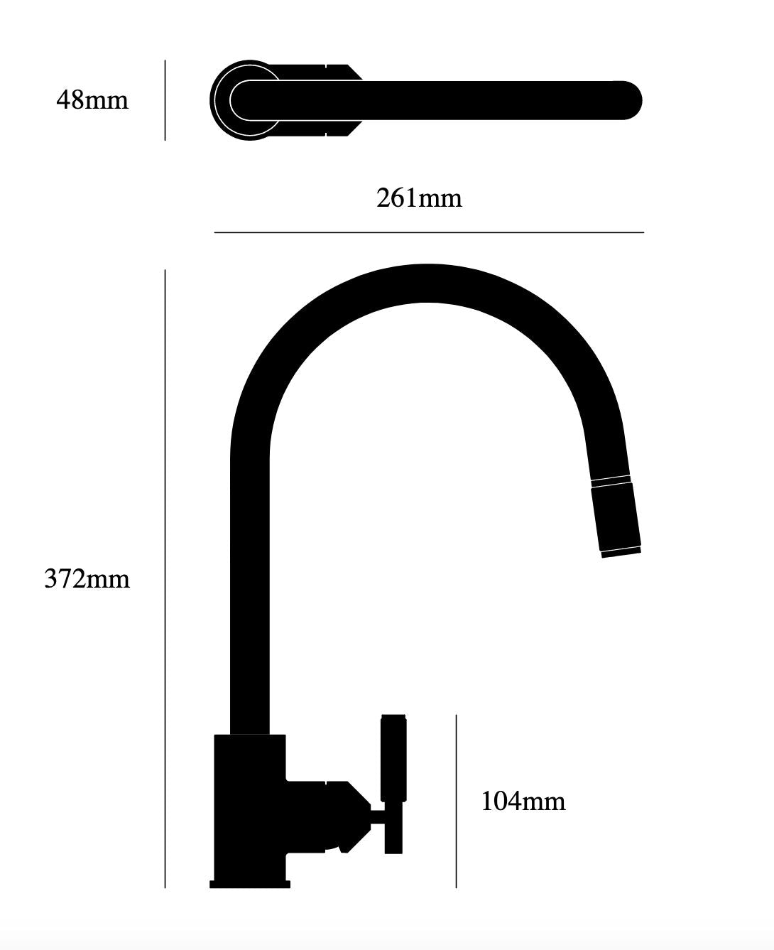 Luxury Buster and Punch Pull Out Kitchen Faucet BRASS - |VESIMI Design| Luxury and Rustic bathrooms online