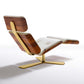 Luxury Chaise Longue 24k Gold Plated / White Genuine Italian Leather - |VESIMI Design| Luxury and Rustic bathrooms online