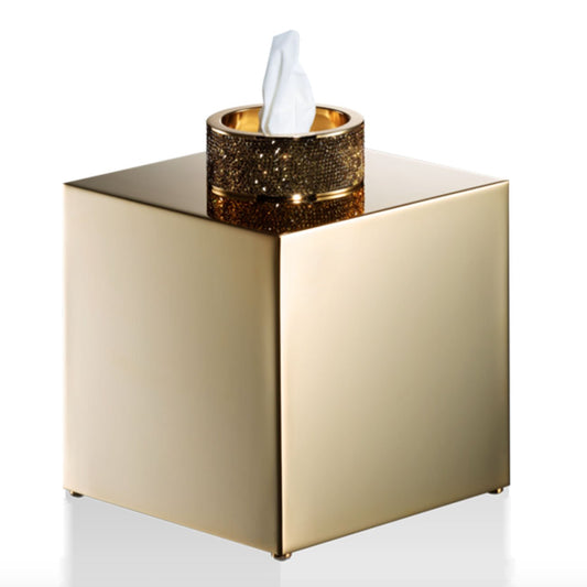Luxury Gold Tissue Box Swarowski® Crystal - |VESIMI Design|