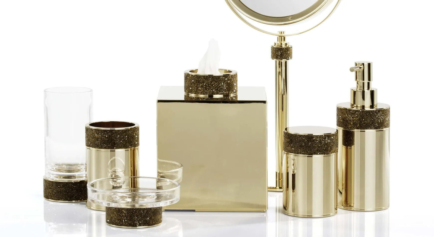 Luxury Gold Tissue Box Swarowski® Crystal - |VESIMI Design|