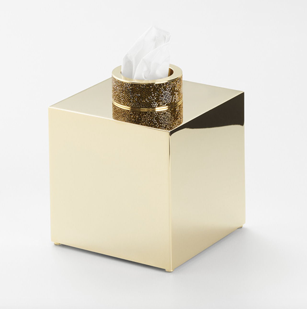 Luxury Gold Tissue Box Swarowski® Crystal - |VESIMI Design|