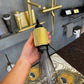 Luxury Gun Metal Thermostatic Bathtub Faucet with Handheld Shower - |VESIMI Design| Luxury and Rustic bathrooms online