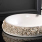 Luxury Hand painted Porcelain Bouquet Bathroom Sink by Terzofoco - |VESIMI Design| Luxury and Rustic bathrooms online