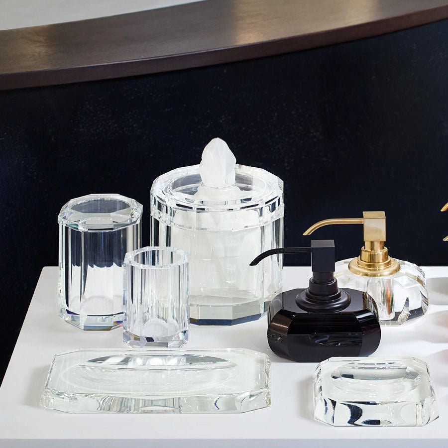 Luxury Matt Gold Black Crystal Glass Liquid Soap Dispenser | Anthracit ...