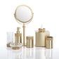 Luxury Matt Gold Soap Dish with Swarowski® Crystals - |VESIMI Design|