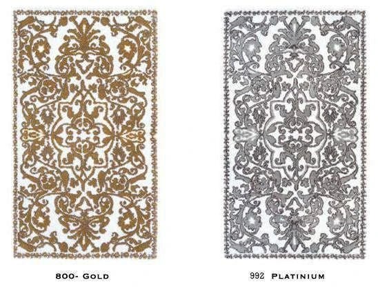 Abyss Perse Rug Luxury Silver Bathroom Rug PERSE Platinum – |VESIMI Design|