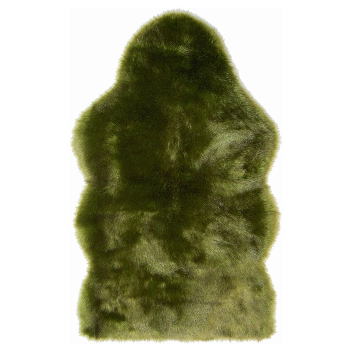 Luxury Soft Fur Faux Sheepskin Green Wolf - |VESIMI Design| Luxury and Rustic bathrooms online