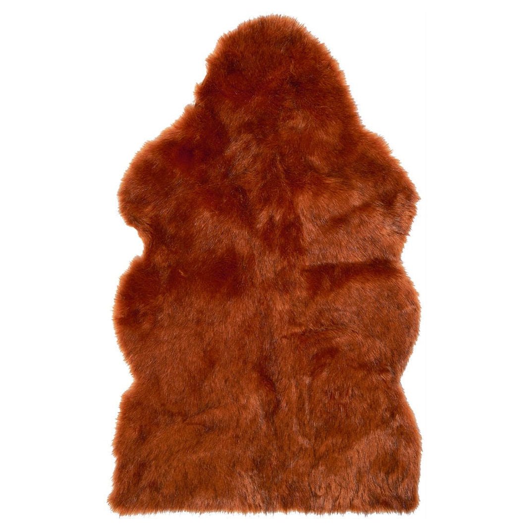 Luxury Soft Fur Faux Sheepskin Sunset Wolf - |VESIMI Design| Luxury and Rustic bathrooms online