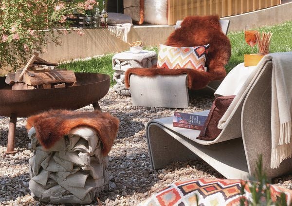 Luxury Soft Fur Faux Sheepskin Sunset Wolf - |VESIMI Design| Luxury and Rustic bathrooms online