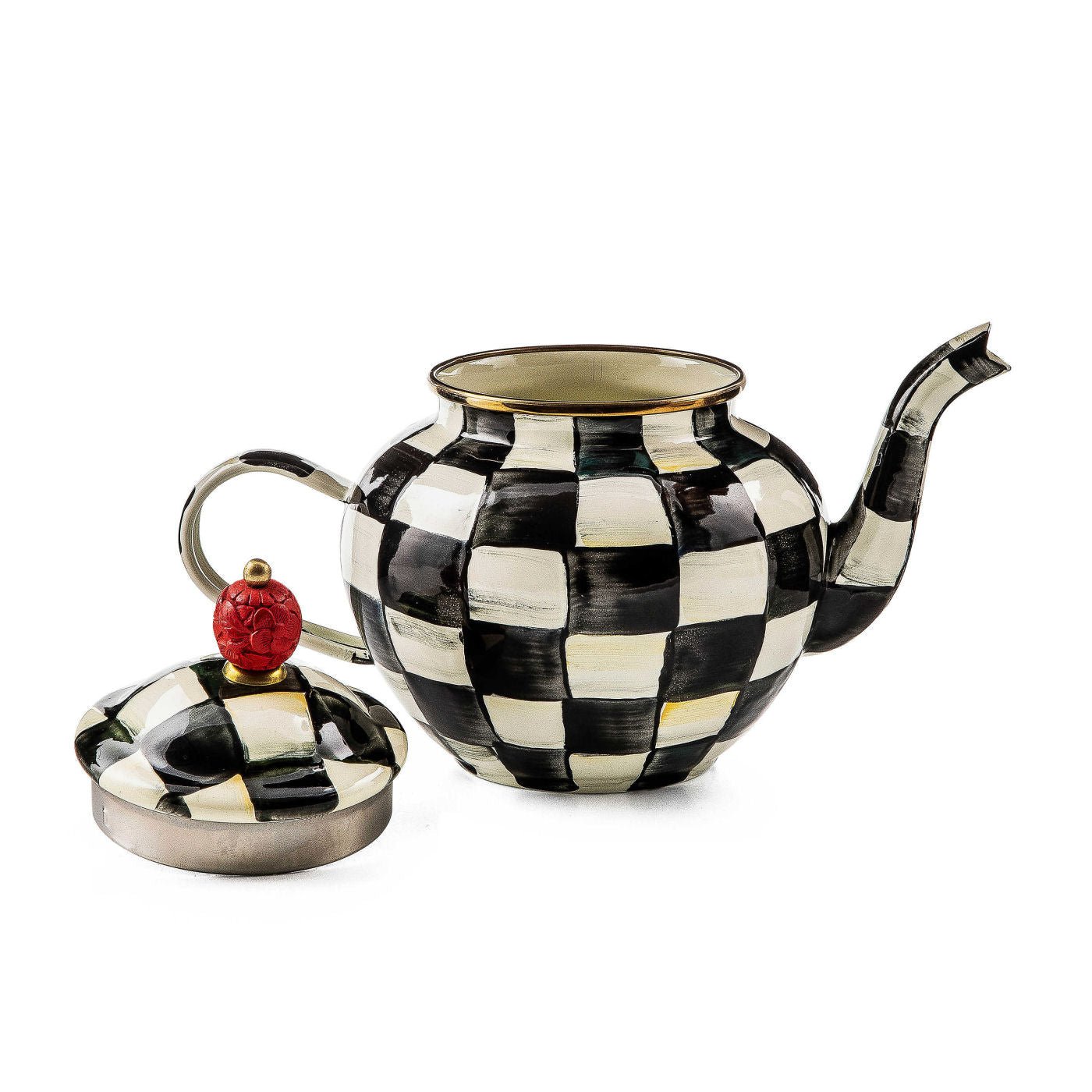MacKenzie-Childs Courtly Check 4 Cup Teapot - |VESIMI Design|