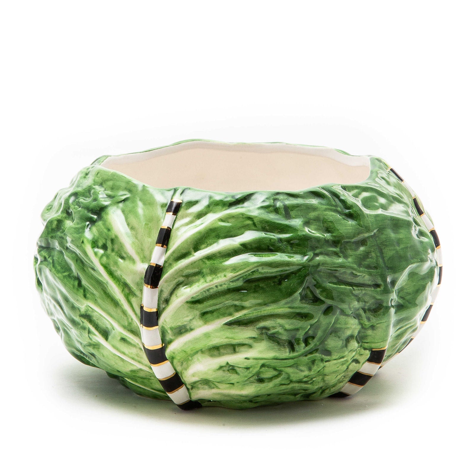 Mackenzie-Childs Design Green Cabbage Bowl - |VESIMI Design| Luxury and Rustic bathrooms online