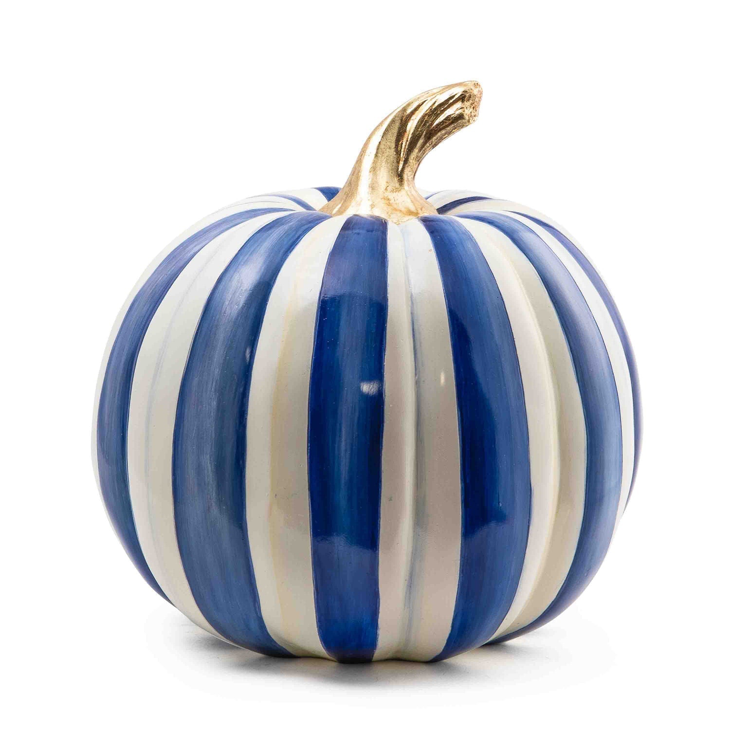 MackenzieChilds Royal Stripe Pumpkin Medium VESIMI Design Luxury