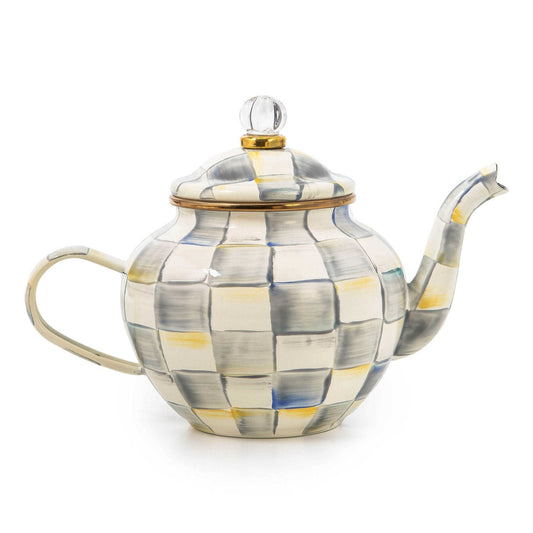 MacKenzie-Childs Sterling Check 4 Cup Teapot - |VESIMI Design|