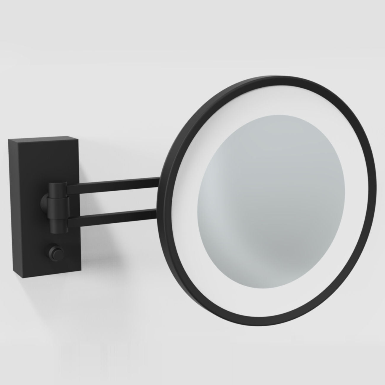 Matt Black Wall-mounted Cosmetic Mirror by Decor Walther - |VESIMI Design|