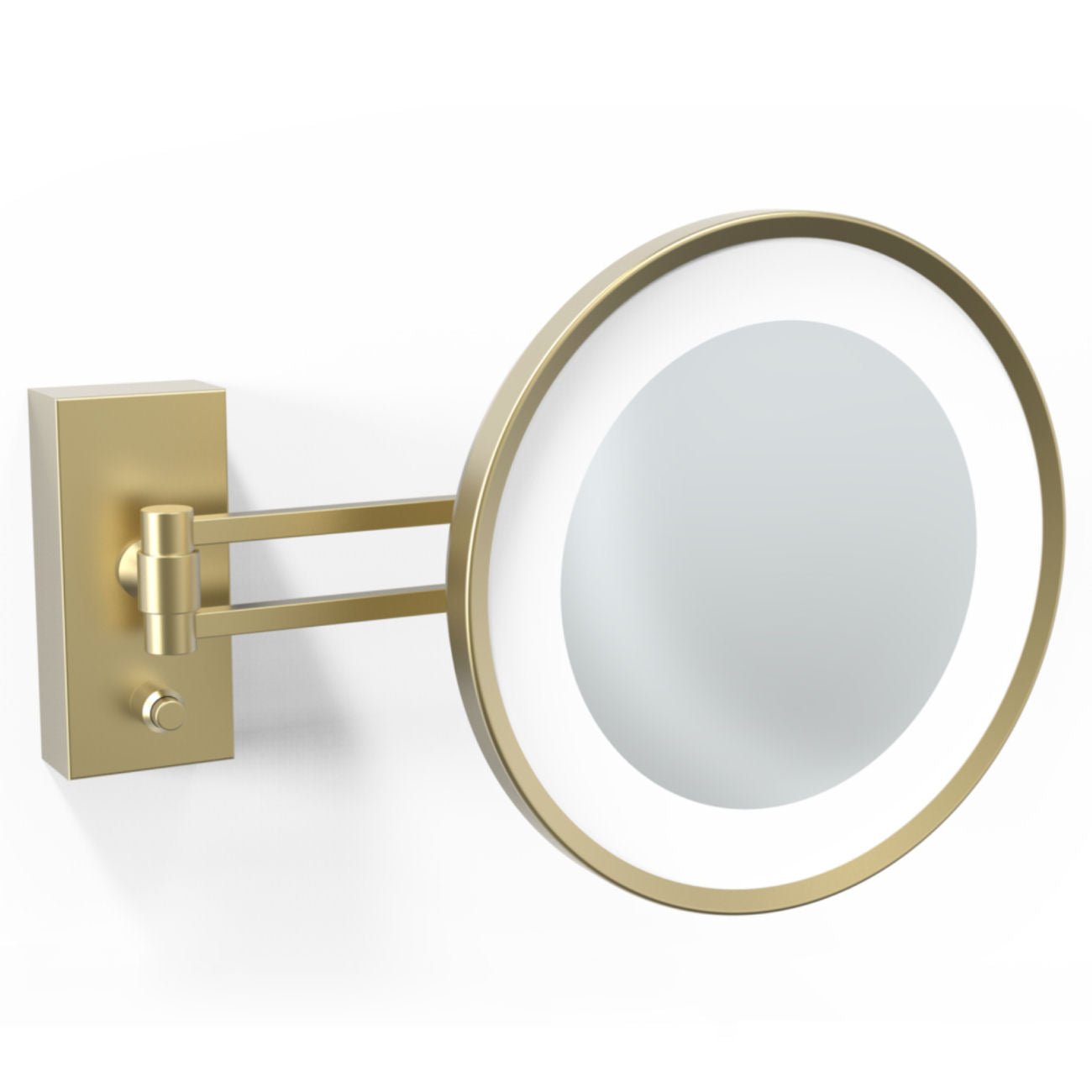 Matt Gold Wall-mounted Cosmetic Mirror by Decor Walther - |VESIMI Design|