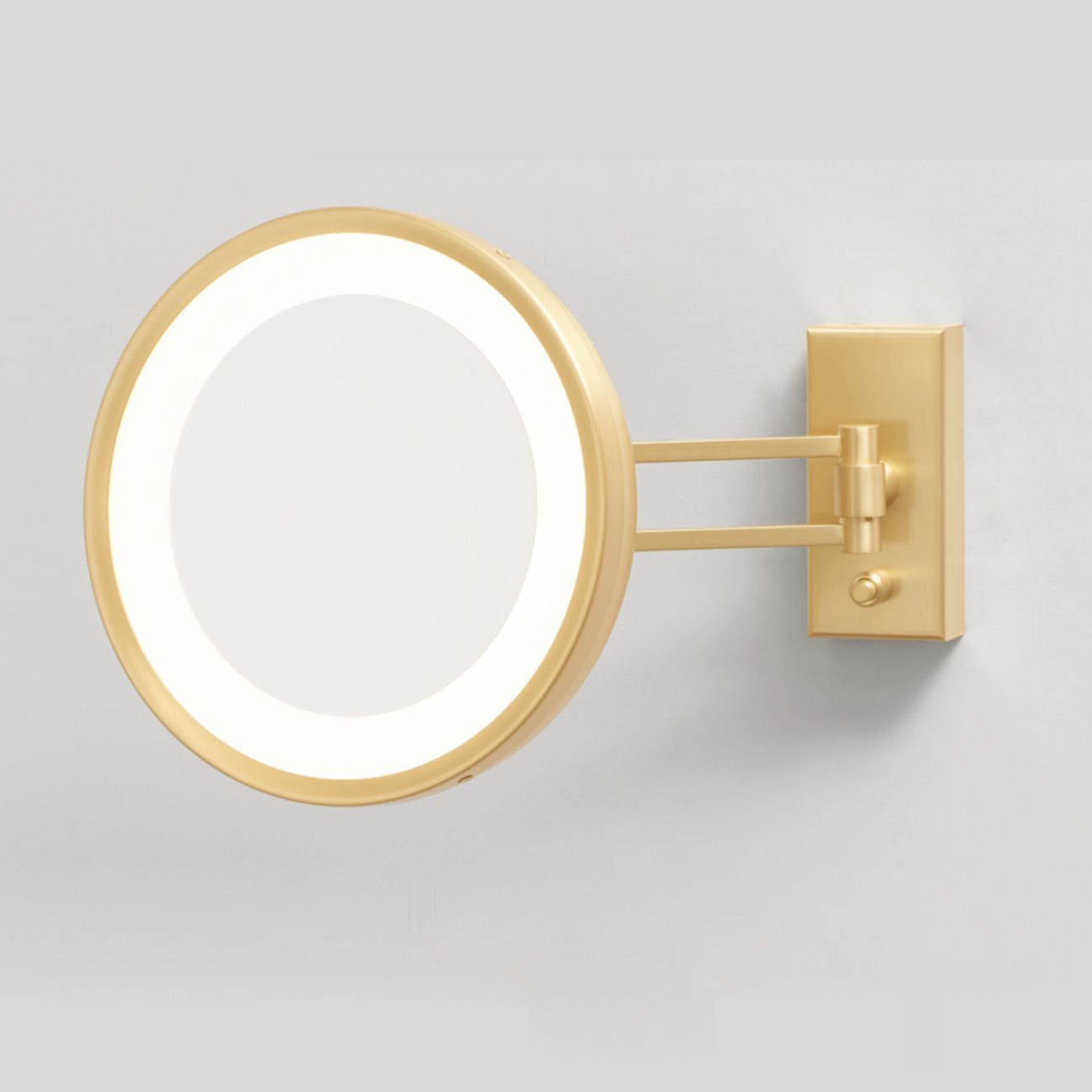Matt Gold Wall-mounted Cosmetic Mirror by Decor Walther - |VESIMI Design|