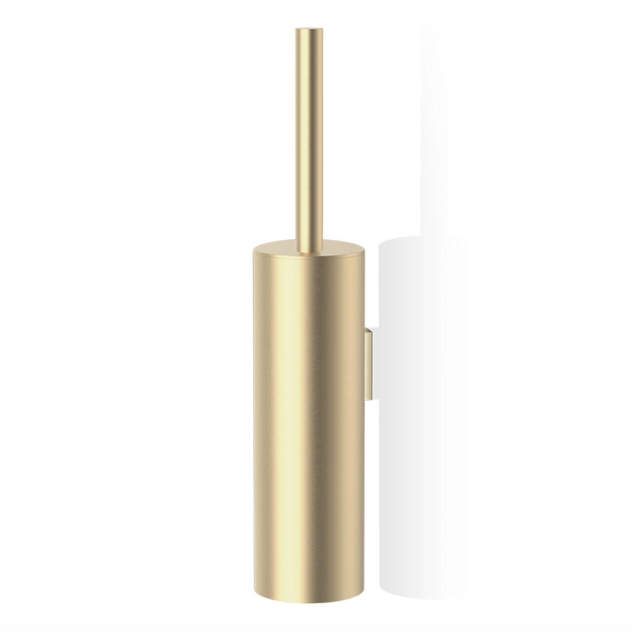 Matt Gold Wall-Mounted Toilet Brush Holder by Decor Walther - |VESIMI Design|