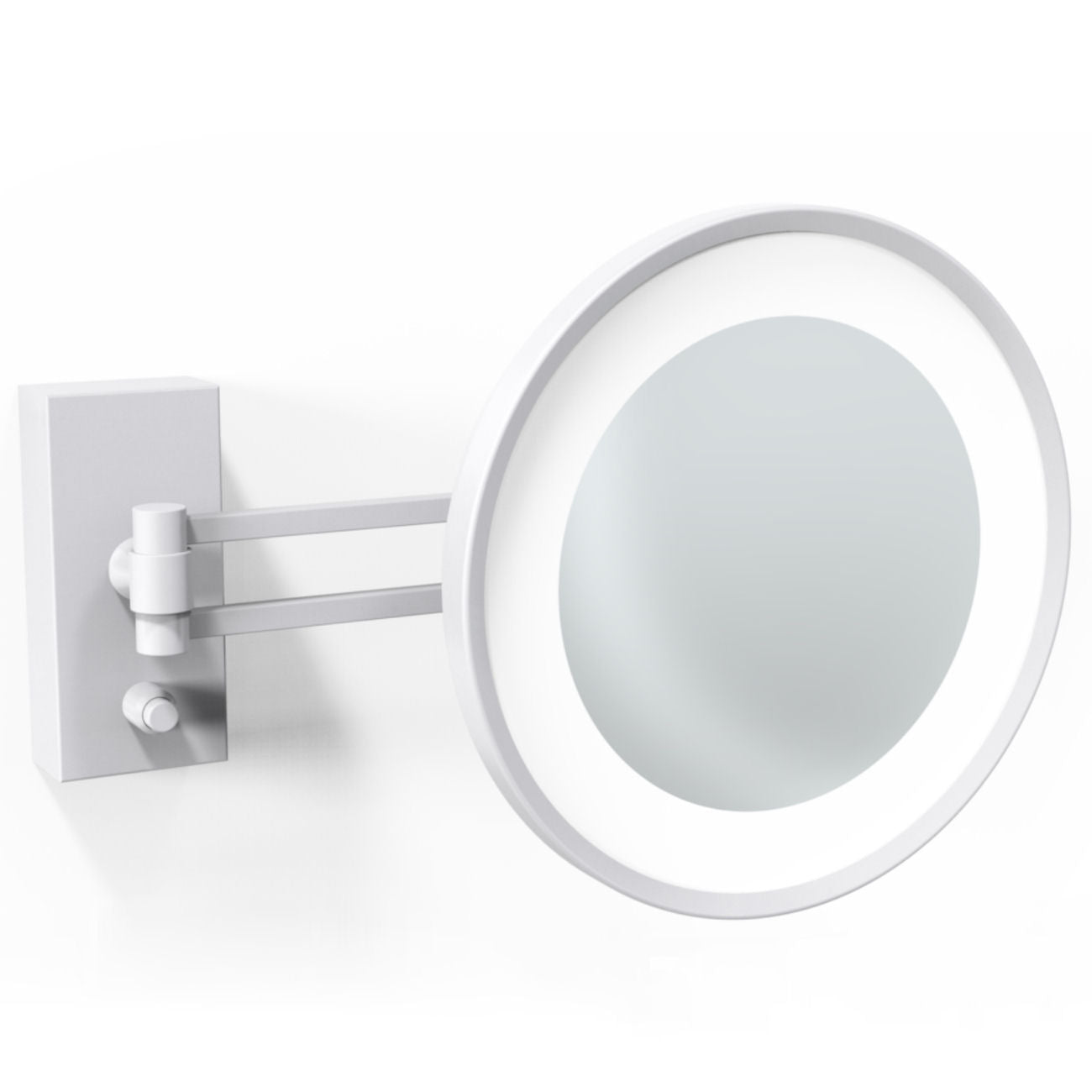 Matt White Wall-mounted Cosmetic Mirror by Decor Walther - |VESIMI Design|