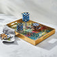 Mosaic Abstract Lacquer Tray - |VESIMI Design|