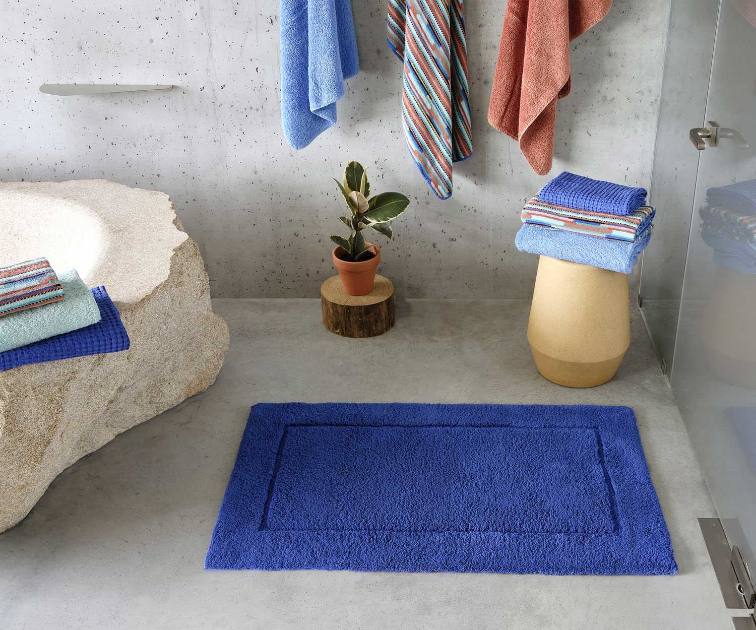 MUST Simple Egyptian Cotton Bath Mat / Rug in 60 colors - |VESIMI Design| Luxury and Rustic bathrooms online
