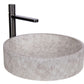 Natural Beige Skirted Concrete Bathroom Sink with Gun Metal Faucet - |VESIMI Design| Luxury and Rustic bathrooms online