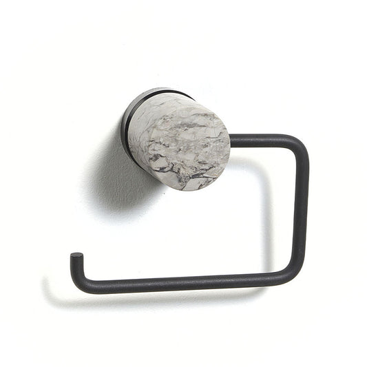 Nero Alba White Marble Design Toilet Paper Holder - |VESIMI Design|