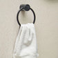Nero Black Marble Wall Mount Towel Ring Holder - |VESIMI Design|