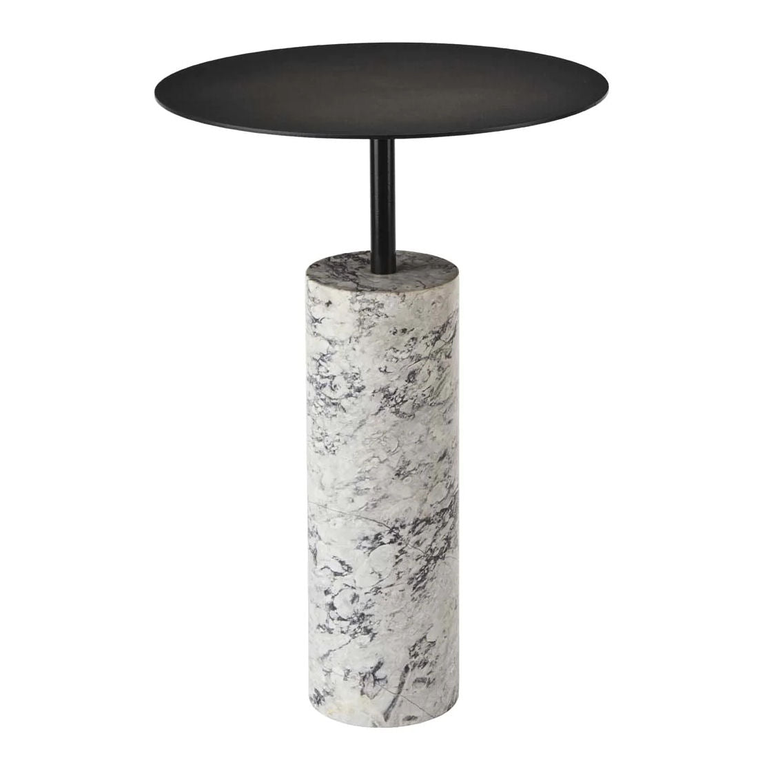 Nero Collection White Marble Side Table - |VESIMI Design|