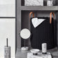 Nero White Marble Design Bathroom Accessories - Luxury Standing Toilet Brush Holder - |VESIMI Design| Luxury and Rustic bathrooms online