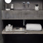 Nero White Marble Design Bathroom Accessories - Luxury Standing Toilet Brush Holder - |VESIMI Design| Luxury and Rustic bathrooms online