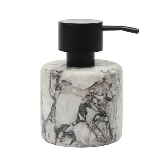 Nero White Stone Bathroom Accessories - Liquid Soap Dispenser - |VESIMI Design| Luxury and Rustic bathrooms online