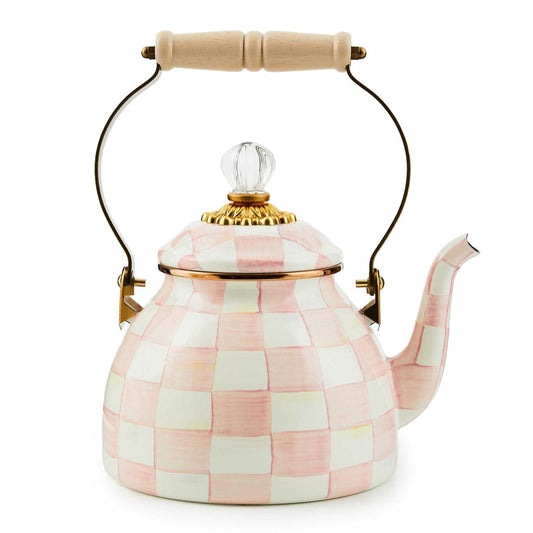 New Rosy Check Enamel Tea Kettle 1,89L - |VESIMI Design|