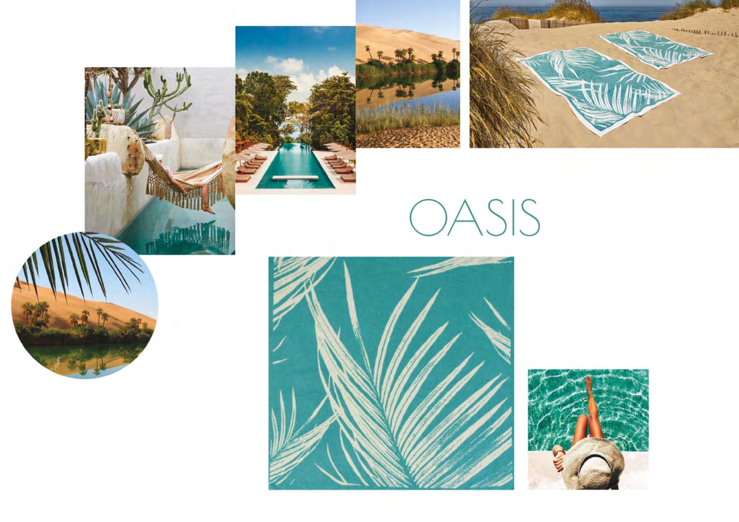 OASIS Luxury Egyptian Cotton Azure Turquoise Beach Towel - |VESIMI Design| Luxury and Rustic bathrooms online