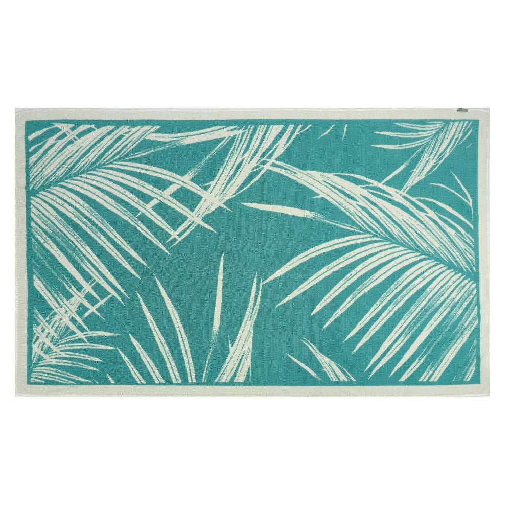 OASIS Luxury Egyptian Cotton Azure Turquoise Beach Towel - |VESIMI Design| Luxury and Rustic bathrooms online