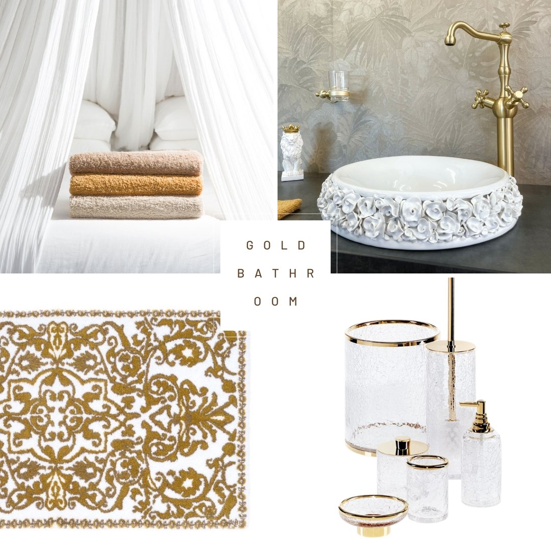 Opera Satin Gold Bathroom Vessel Sink Basin Faucet - |VESIMI Design| Luxury Bathrooms & Deco