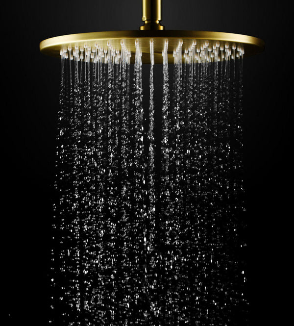 Opera Satin Gold Luxury Modern Thermostatic Faucet Bathroom Shower Set ...