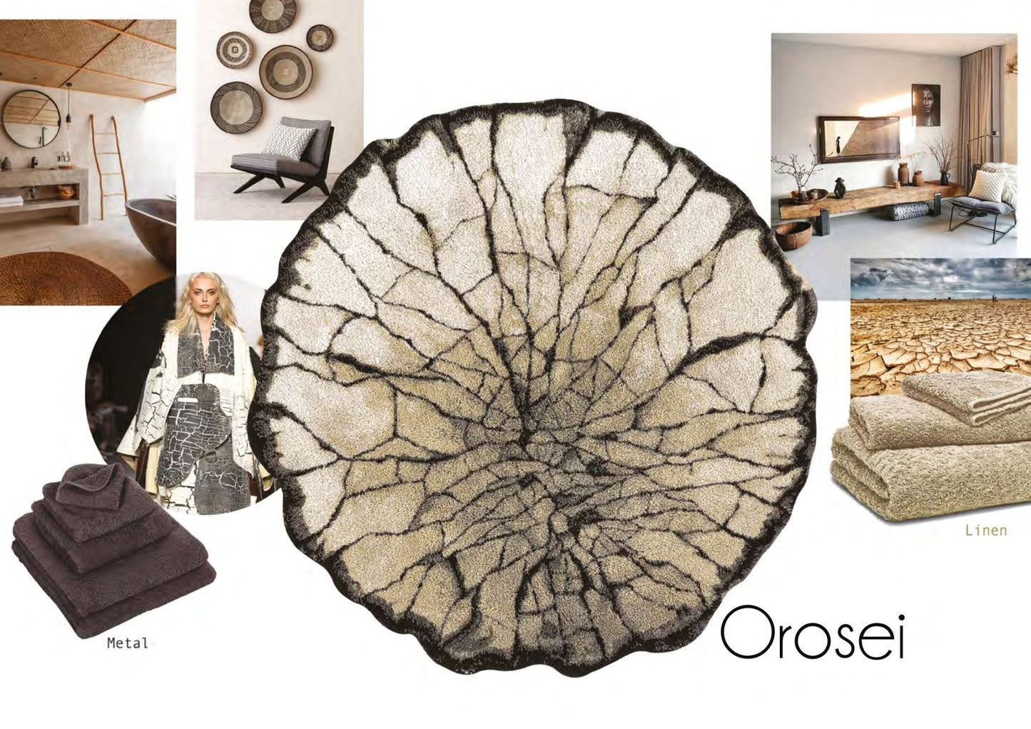 OROSEI Luxury Egyptian Cotton Bathroom Mat by Abyss Habidecor - |VESIMI Design| Luxury and Rustic bathrooms online