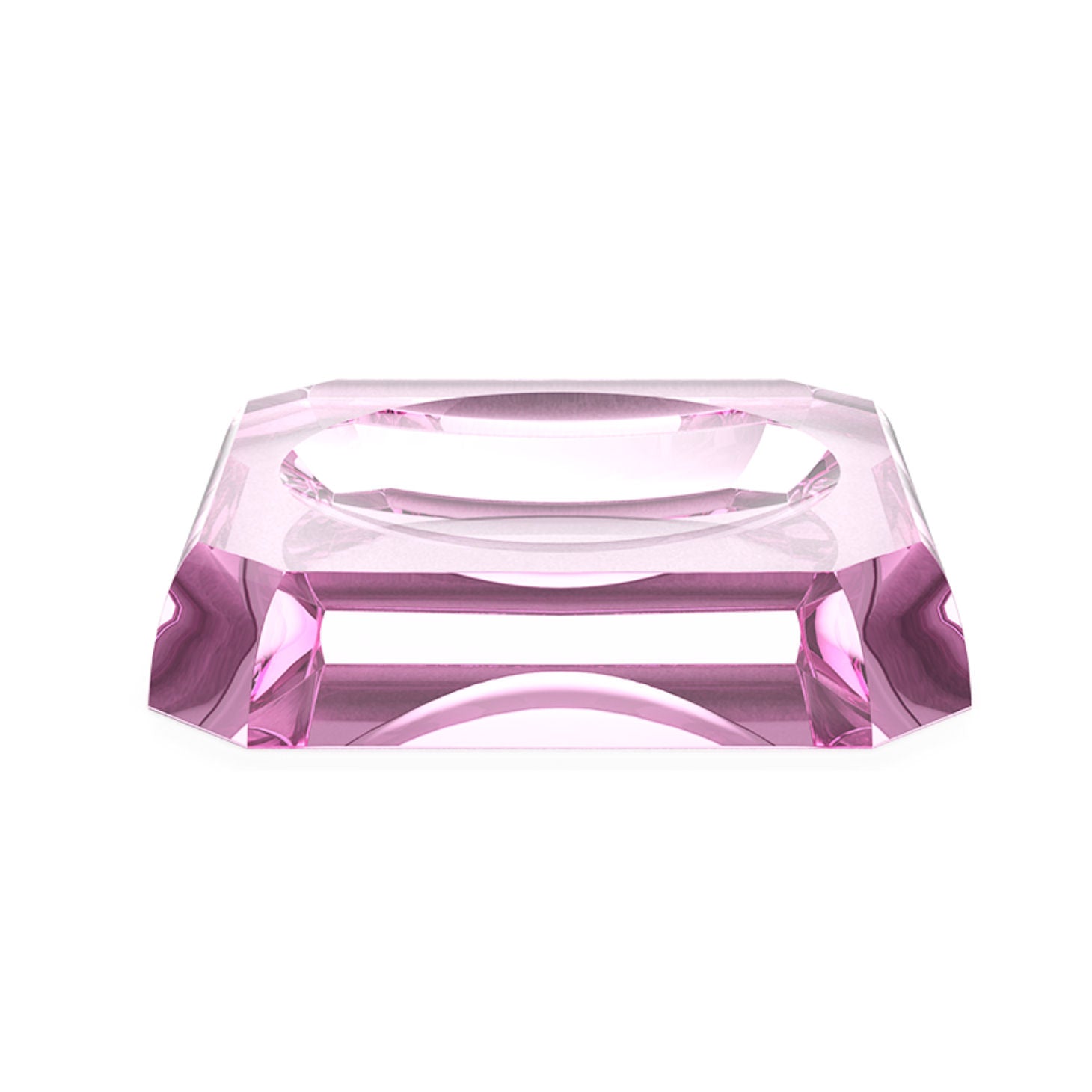 Pink Glass Bathroom Accessories Soap Dish by Decor Walther - |VESIMI Design|