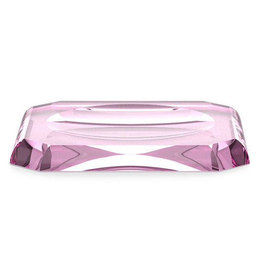 Pink Rectangular Crystal Glass Comb Tray Holder - |VESIMI Design|