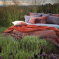 PLUME Luxury Egyptian Cotton Bed Linen in Orange or Blue color - |VESIMI Design| Luxury and Rustic bathrooms online