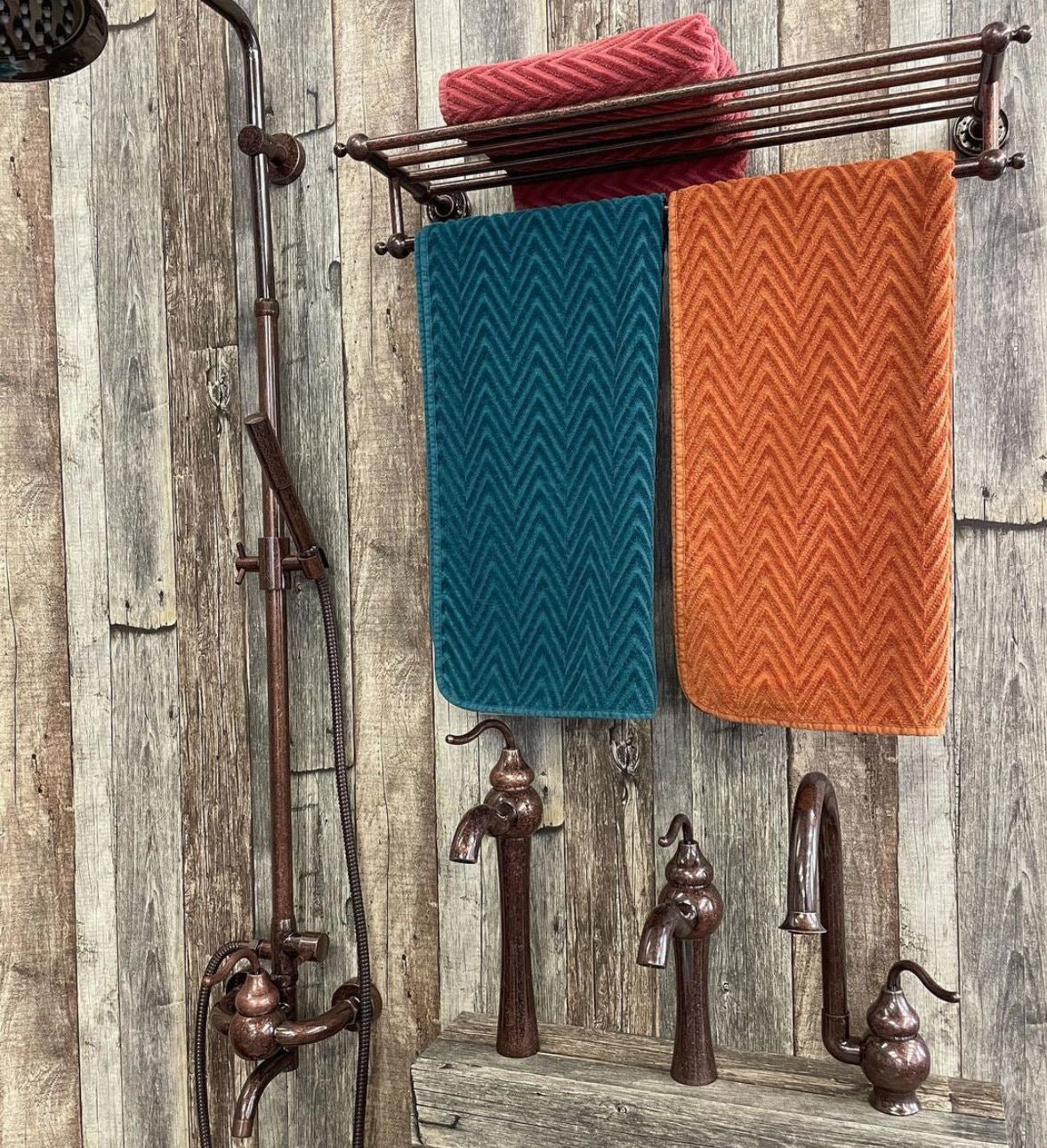 Rack Towel Holder Antique Marble - |VESIMI Design| Luxury and Rustic bathrooms online