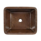 Rectangle Skirted Vessel Hand Hammered Copper Sink - |VESIMI Design| Luxury and Rustic bathrooms online