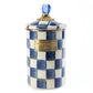 Royal Check Enamel Canister Large by Mackenzie Childs - |VESIMI Design|