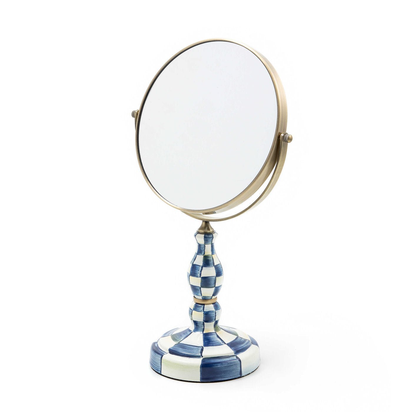 Royal Check Enamel Vanity Mirror by Mackenzie-Childs - |VESIMI Design|