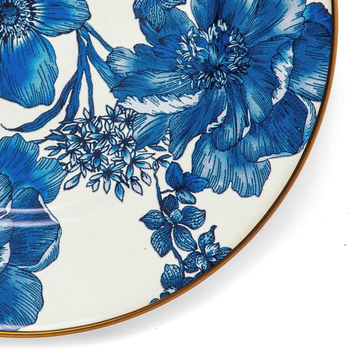 Royal English Garden Enamel Salad/Dessert Plate - |VESIMI Design|