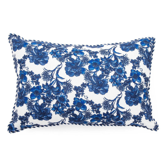 Royal English Garden Outdoor Lumbar Pillow by Mackenzie-Childs - |VESIMI Design|